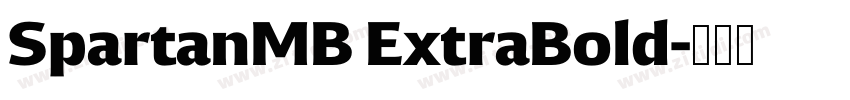 SpartanMB ExtraBold字体转换
